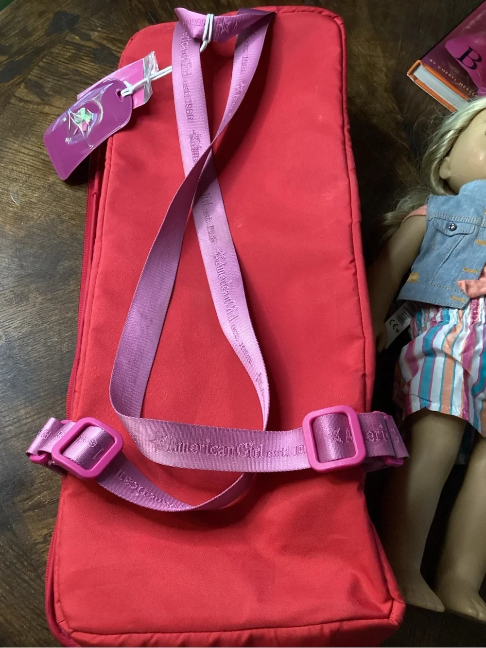 American Girl Doll Tenney w/ Doll Carrier Backpack